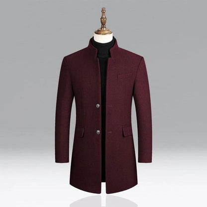 Men's Luxury Wool Traditional Overcoat Formal Wear - Olytrend