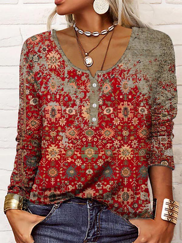 Classic Tribal Long Sleeve - Fall Design - Pexav
