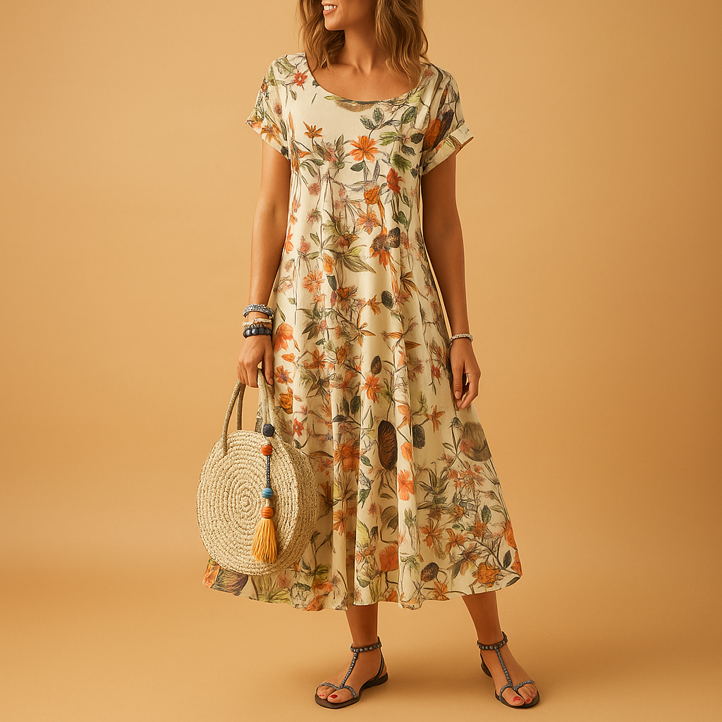Classic Floral Women's Summer Dress - Nocini