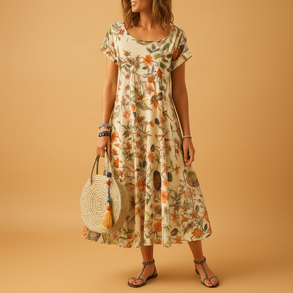 Classic Floral Women's Summer Dress - Nocini