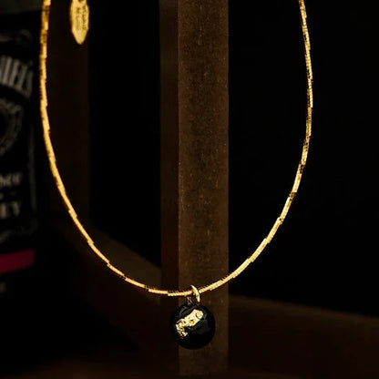 Vintage Golden Crack Necklace - Iris-Nora Luxe