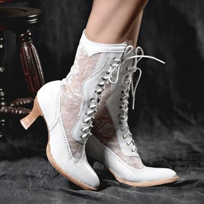 Classic Women's Low Heel Boots Nora - Pexav