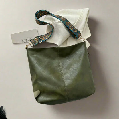 Classic Genuine Leather Tote Handbag