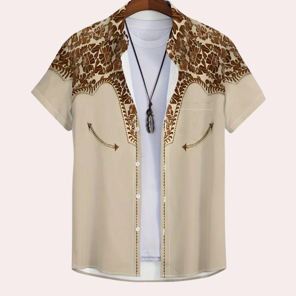 Vintage Men's Shirt - Victor-S-Nora Luxe
