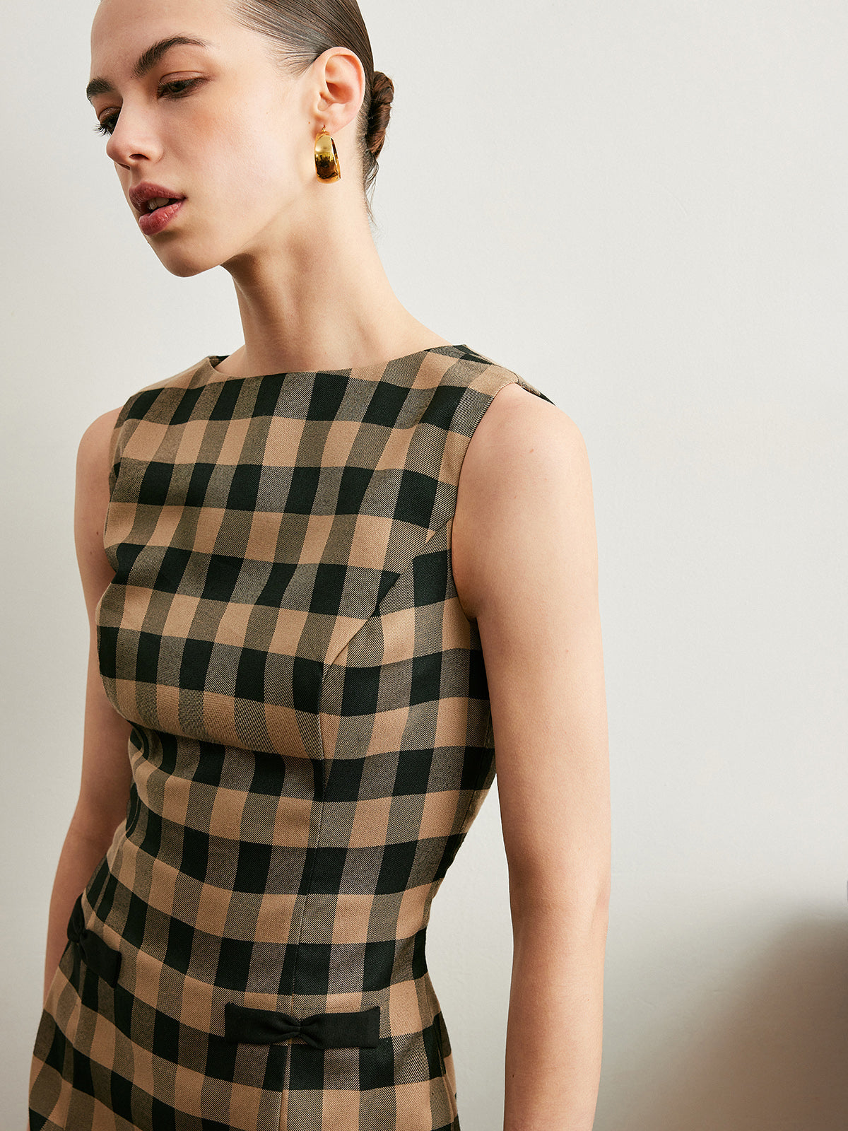 Classic Red Checkered Summer Dress