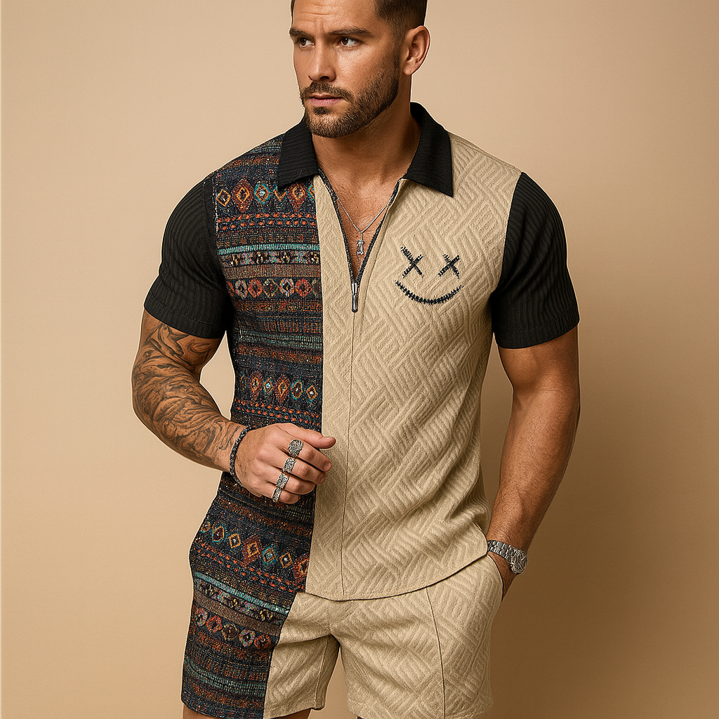 Classic Mens Polo Shorts Summer Set - Nocini