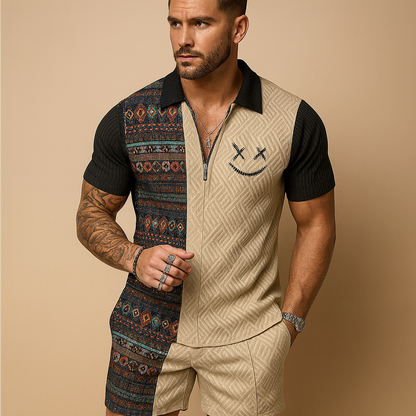 Classic Mens Polo Shorts Summer Set - Nocini