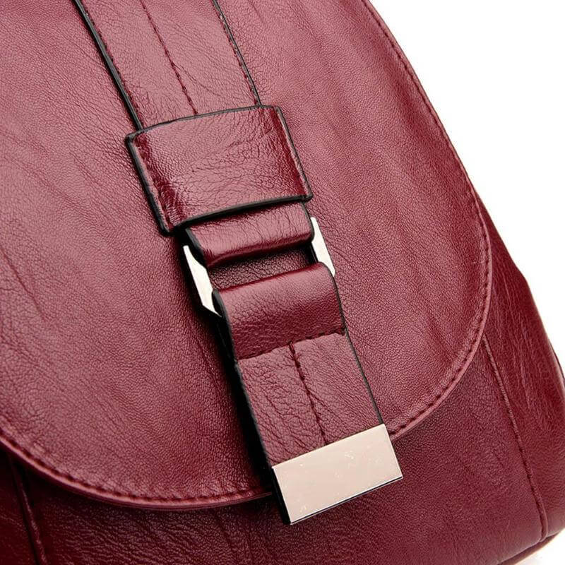 Durable Waterproof Ladies Leather Rucksack