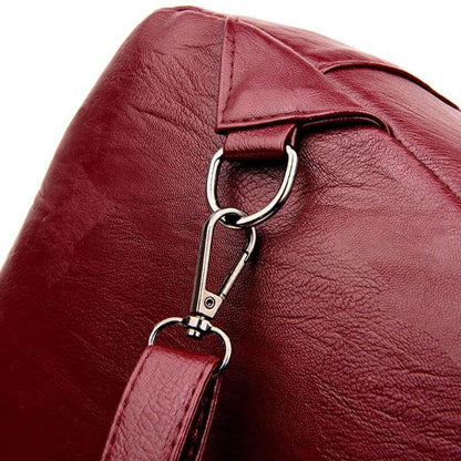 Durable Waterproof Ladies Leather Rucksack