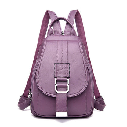 Durable Waterproof Ladies Leather Rucksack