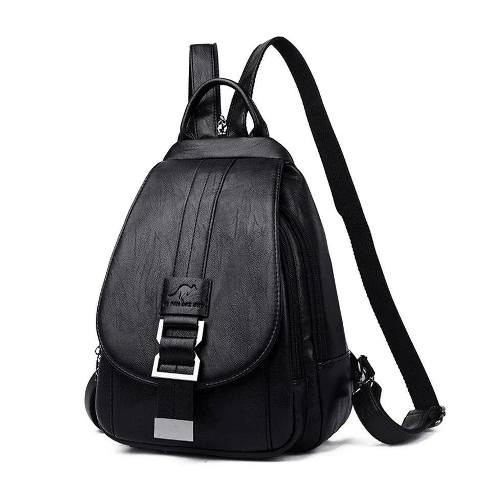 Durable Waterproof Ladies Leather Rucksack