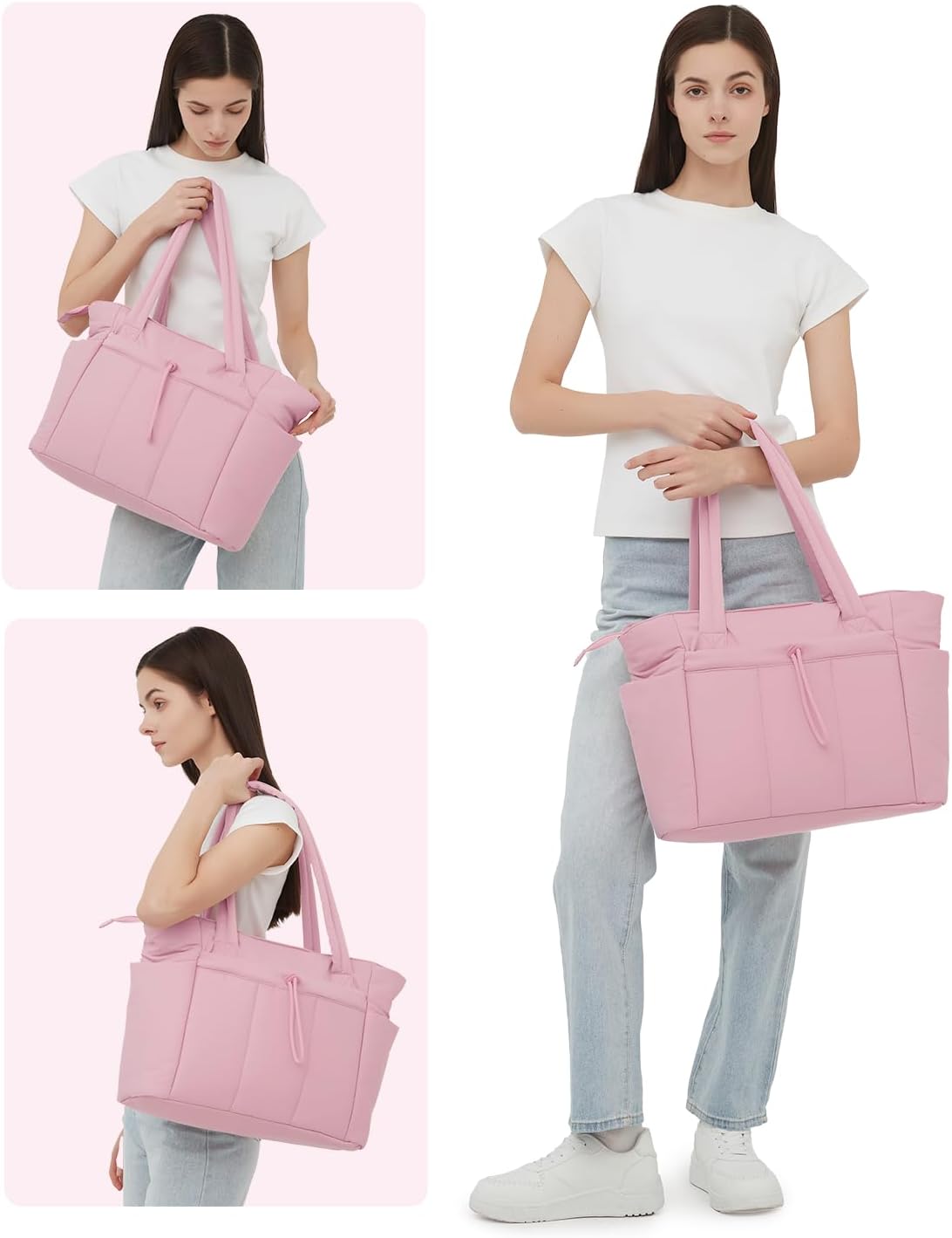 Insulated Puffer Bag with Pocket & Laptop Compartment