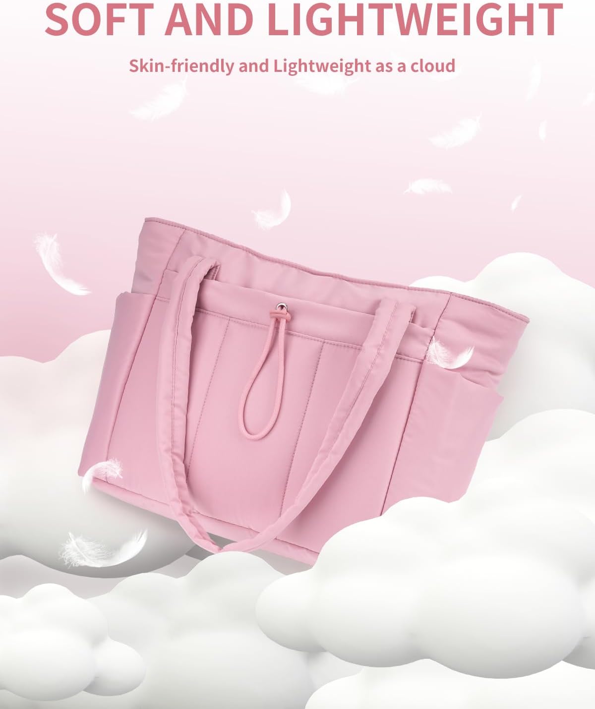 Insulated Puffer Bag with Pocket & Laptop Compartment
