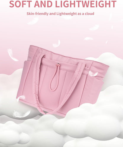 Insulated Puffer Bag with Pocket & Laptop Compartment