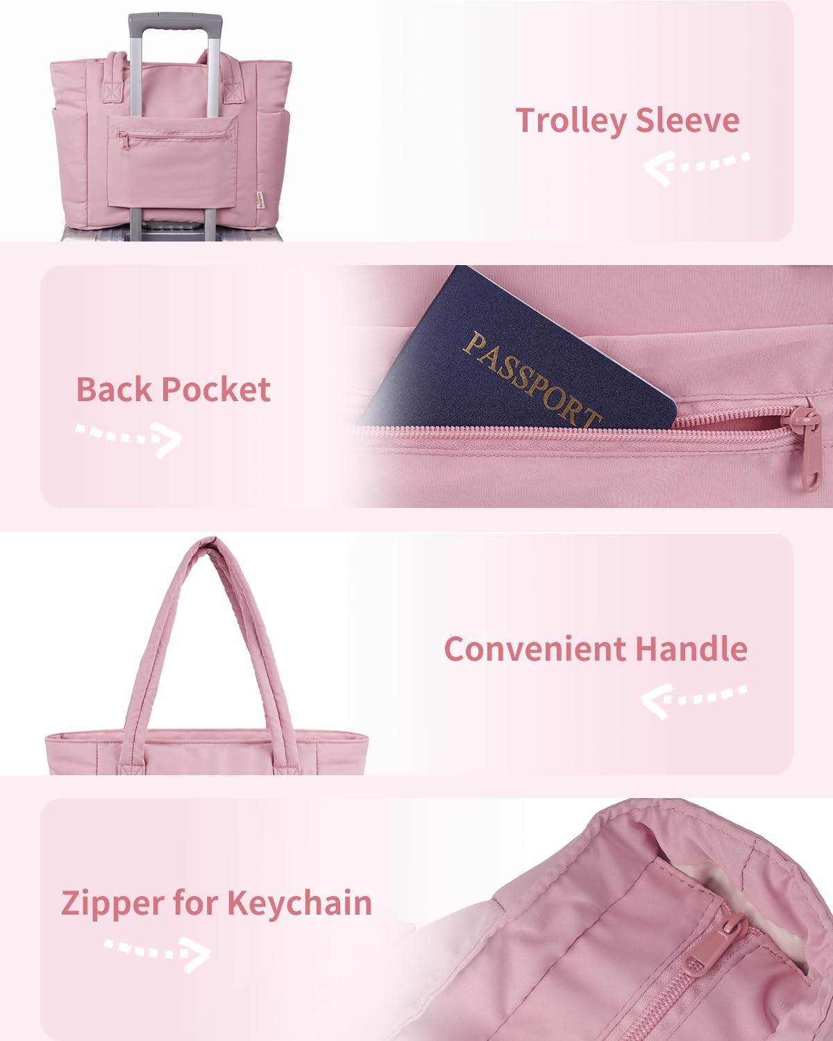 Insulated Puffer Bag with Pocket & Laptop Compartment