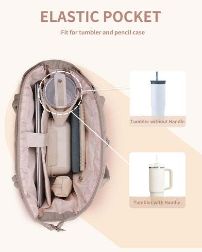 Insulated Puffer Bag with Pocket & Laptop Compartment