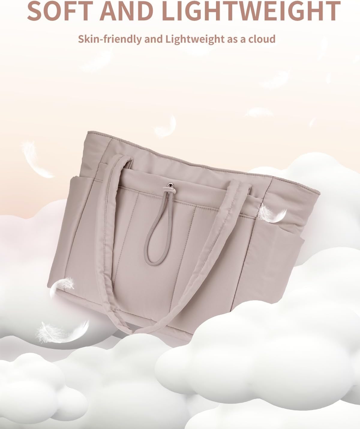 Insulated Puffer Bag with Pocket & Laptop Compartment