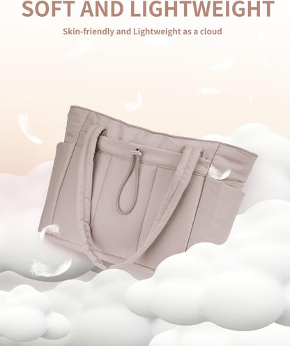 Insulated Puffer Bag with Pocket & Laptop Compartment
