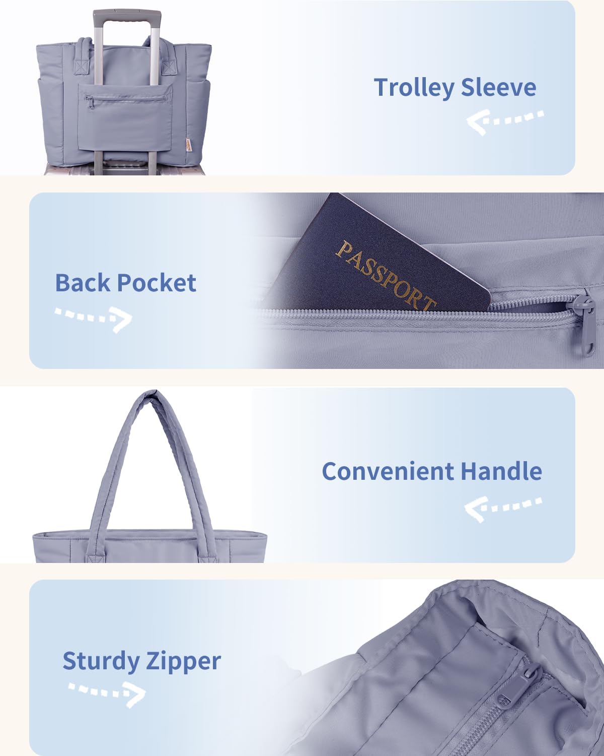 Insulated Puffer Bag with Pocket & Laptop Compartment