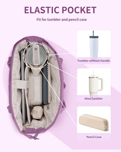 Insulated Puffer Bag with Pocket & Laptop Compartment