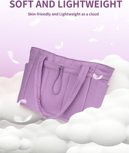 Insulated Puffer Bag with Pocket & Laptop Compartment