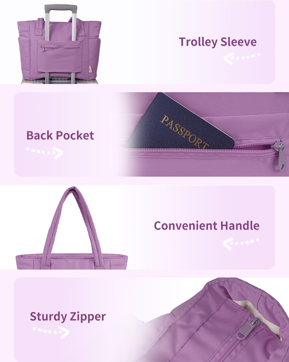 Insulated Puffer Bag with Pocket & Laptop Compartment