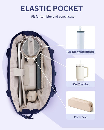 Insulated Puffer Bag with Pocket & Laptop Compartment