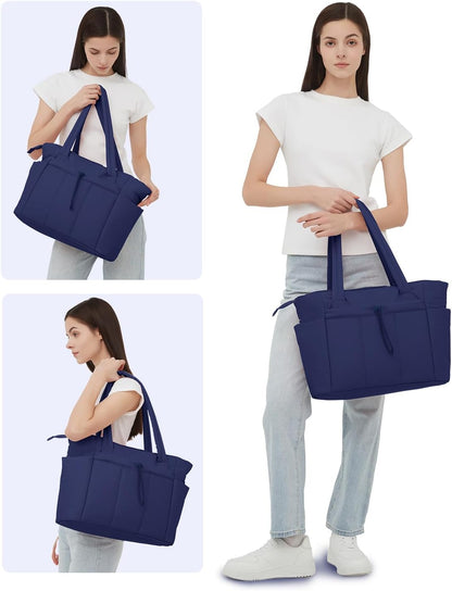 Insulated Puffer Bag with Pocket & Laptop Compartment