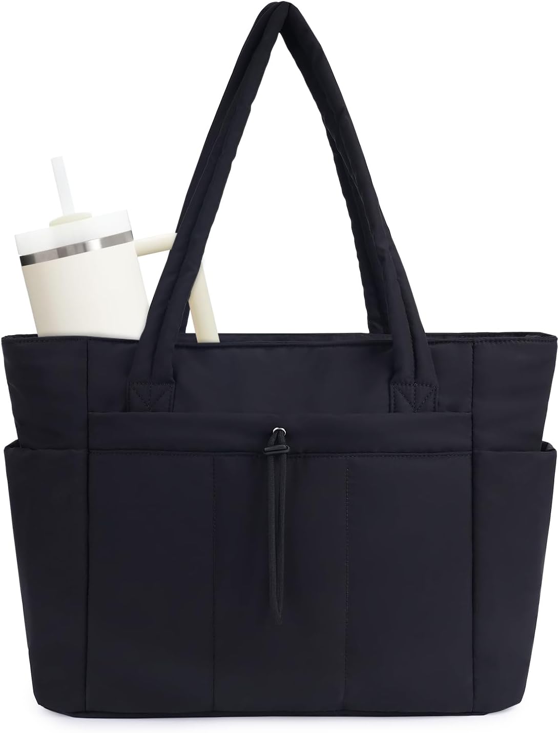 Insulated Puffer Bag with Pocket & Laptop Compartment