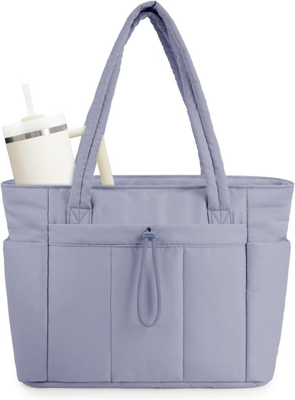 Insulated Puffer Bag with Pocket & Laptop Compartment
