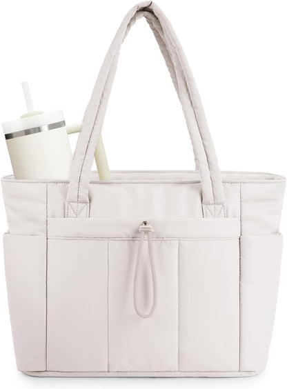 Insulated Puffer Bag with Pocket & Laptop Compartment - Pexav