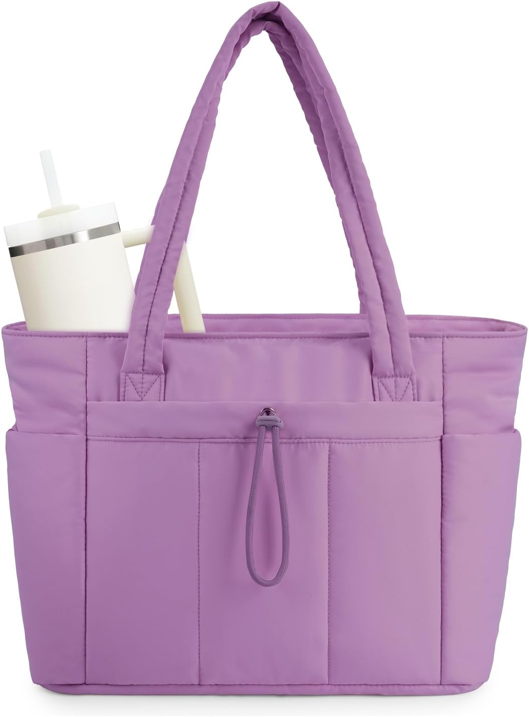 Insulated Puffer Bag with Pocket & Laptop Compartment