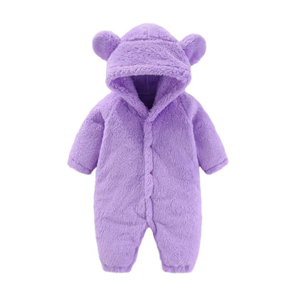 Warm Baby and Toddler Onesie – CuddleCub-Purple-0-3 months (59cm)-The Livary
