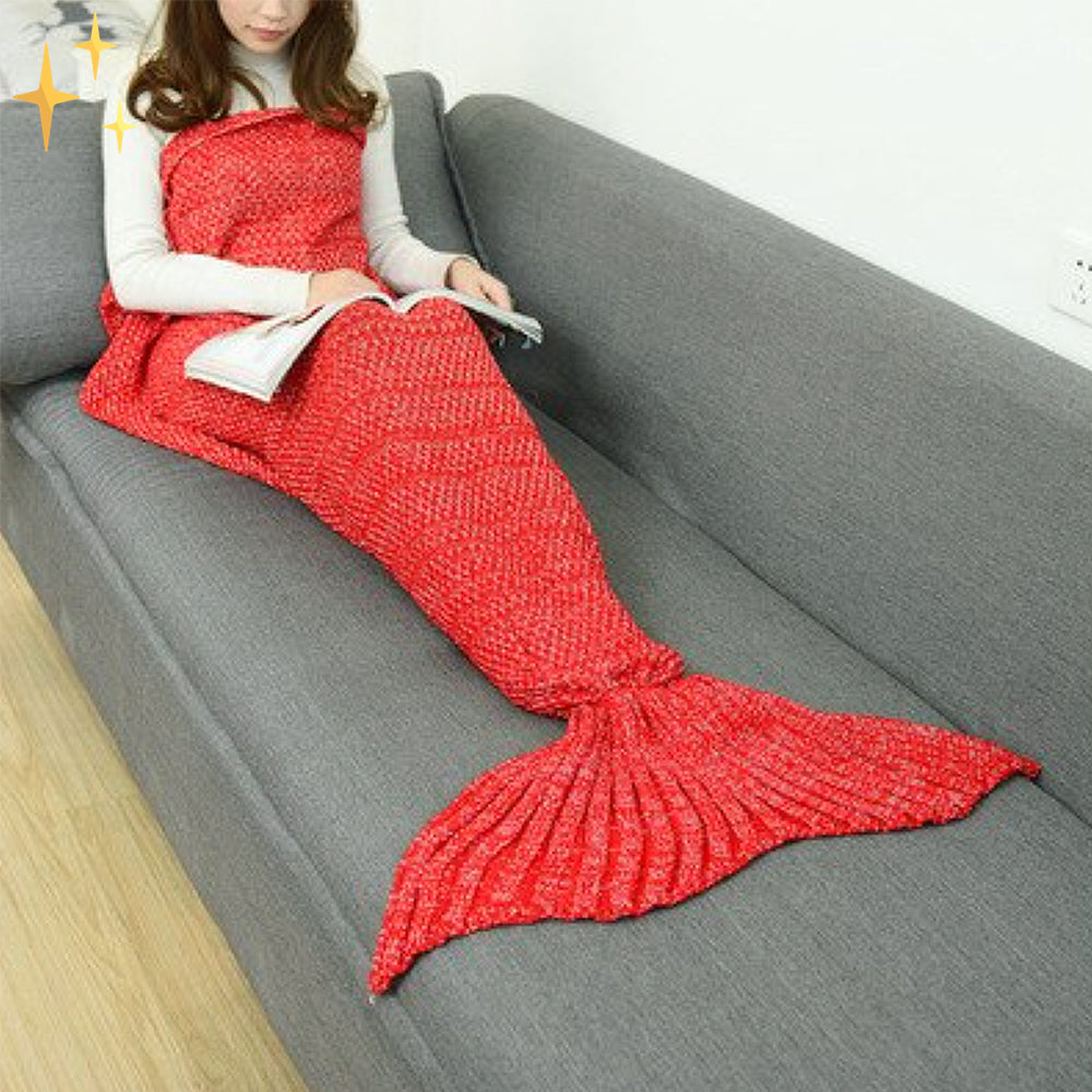 Cozy Mermaid Scale Blanket - Pexav