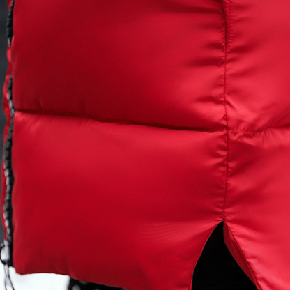 Warm Ladies Puffer Jacket with Hood - Livia-Pink-XS-Nora Luxe