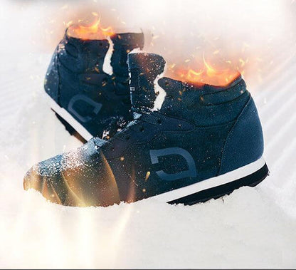 Warm Men's Snow Boots – Bjorn-Blue-4-Nora Luxe