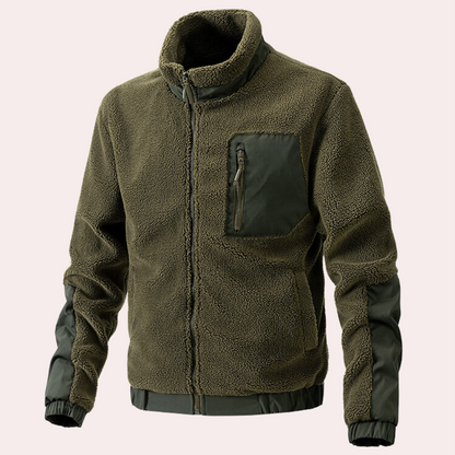 Warm Outdoor Jacket for Men - Ronan-Green-S-Nora Luxe