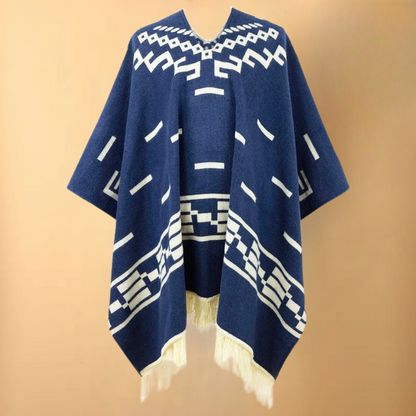 Comfy Oversized V-Neck Poncho