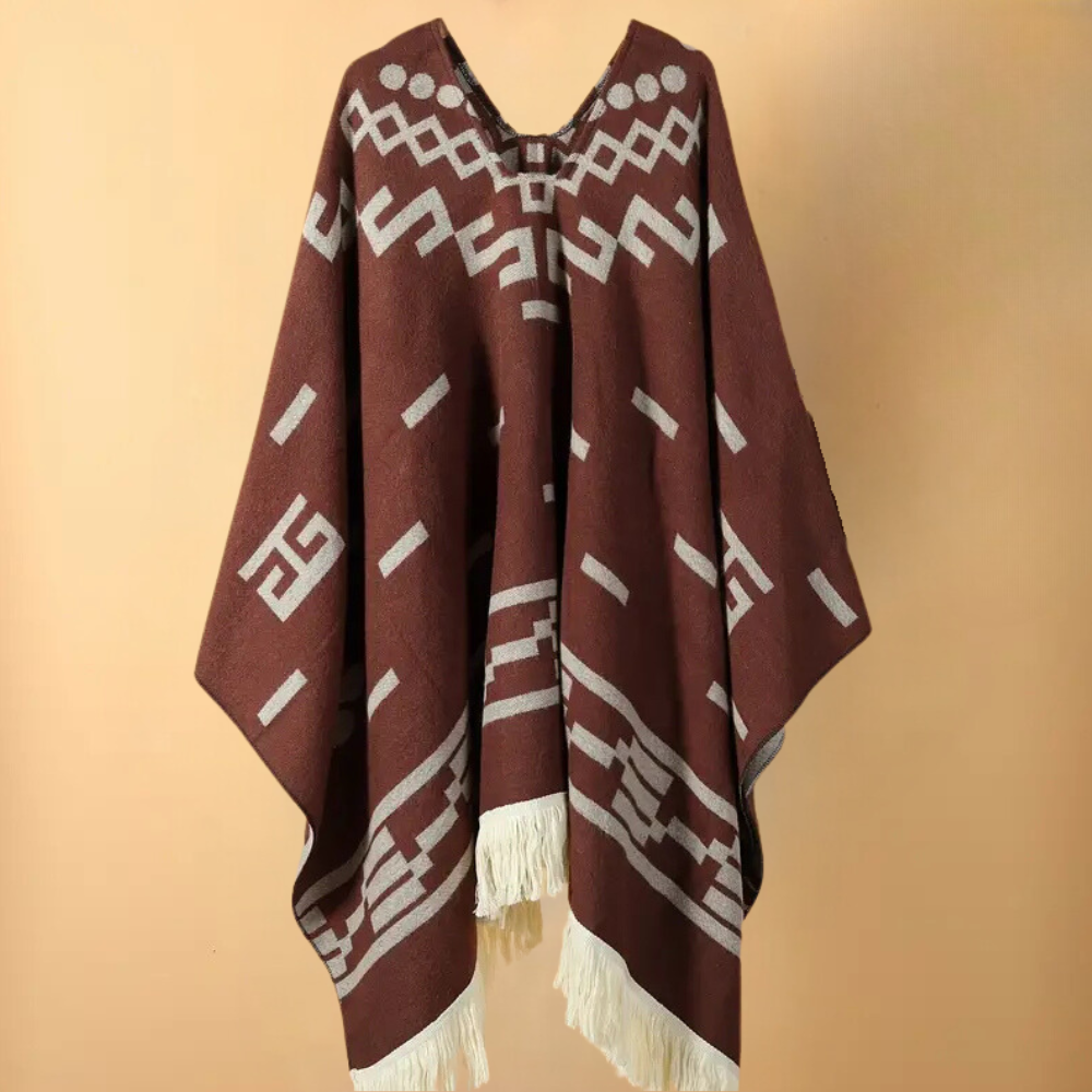 Comfy Oversized V-Neck Poncho
