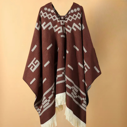 Comfy Oversized V-Neck Poncho
