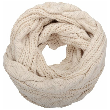 Warm Ribbed Knitted Winter Scarf - Davina-Khaki-Nora Luxe