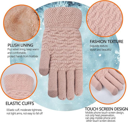 Warm Touchscreen Gloves – PolarTouch-Black-Nora Luxe