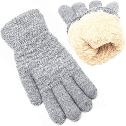 Warm Touchscreen Gloves – PolarTouch-Gray-Nora Luxe