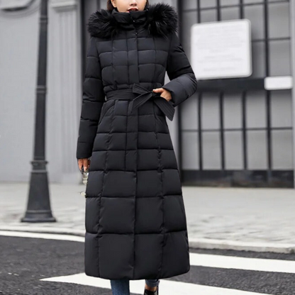 Warm Winter Coat for Women - Isabelle-Black-XS-Nora Luxe