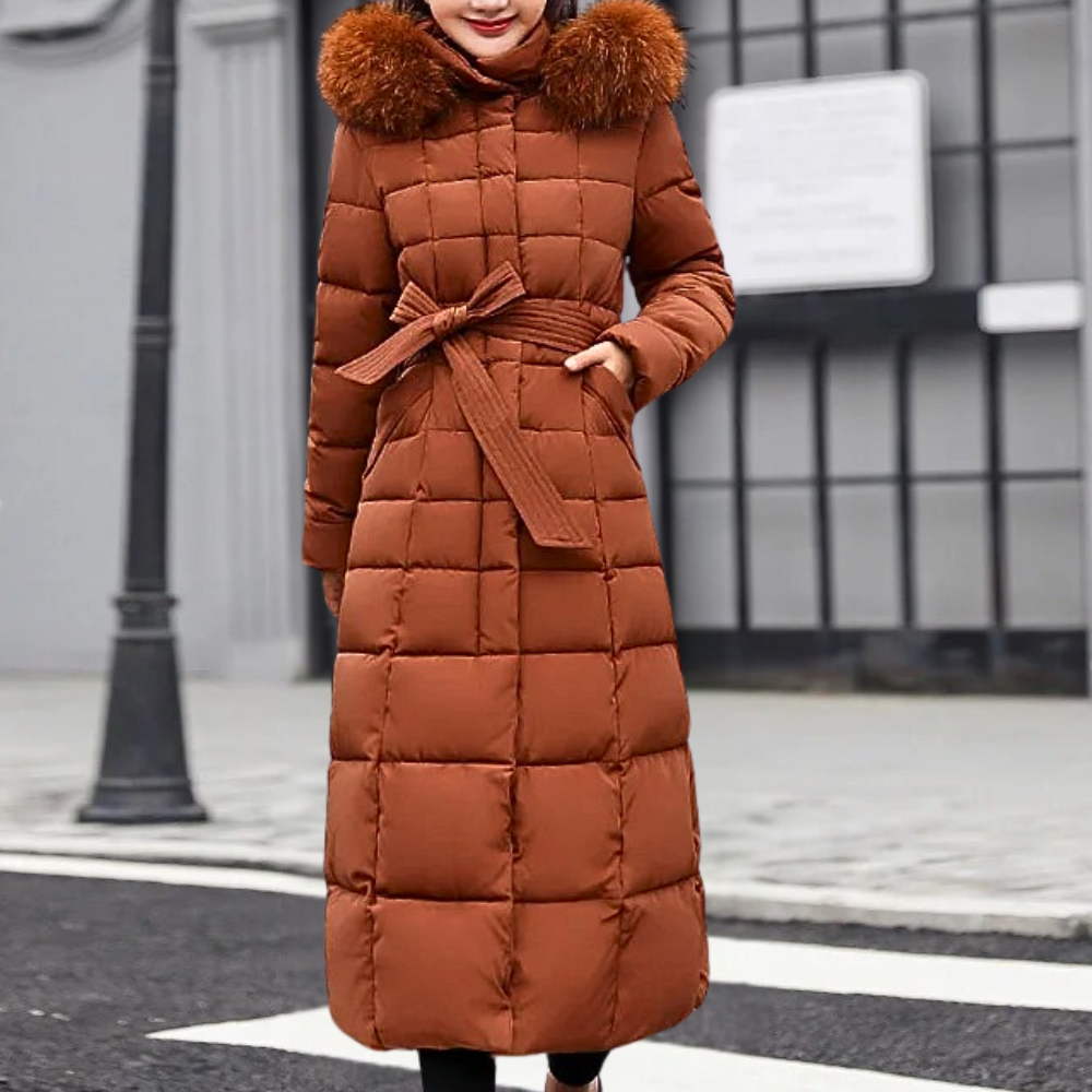 Cozy Ladies Long Parka Coat Isabelle - Pexav