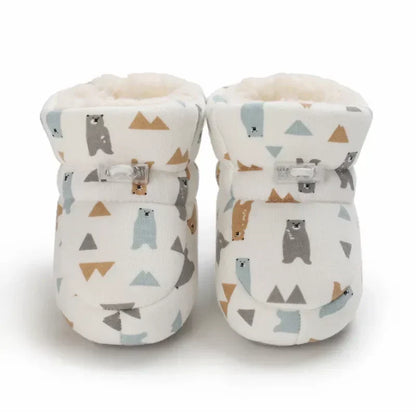 Warm Winter Shoes for Babies - SnugToes-Bears-M (0-6 months)-Nora Luxe