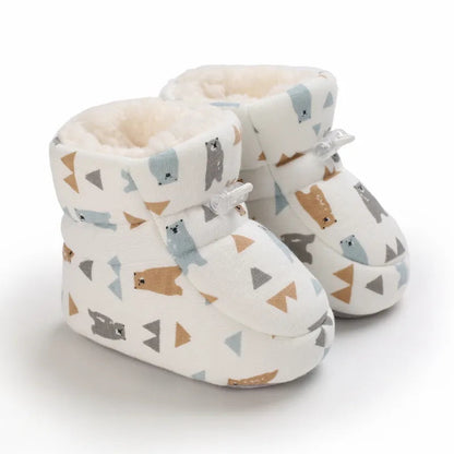 Warm Winter Shoes for Babies - SnugToes-Bears-M (0-6 months)-Nora Luxe