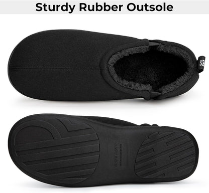 Warm Winter Slippers for Men - Noah-Brown-7.0-8.0-Nora Luxe