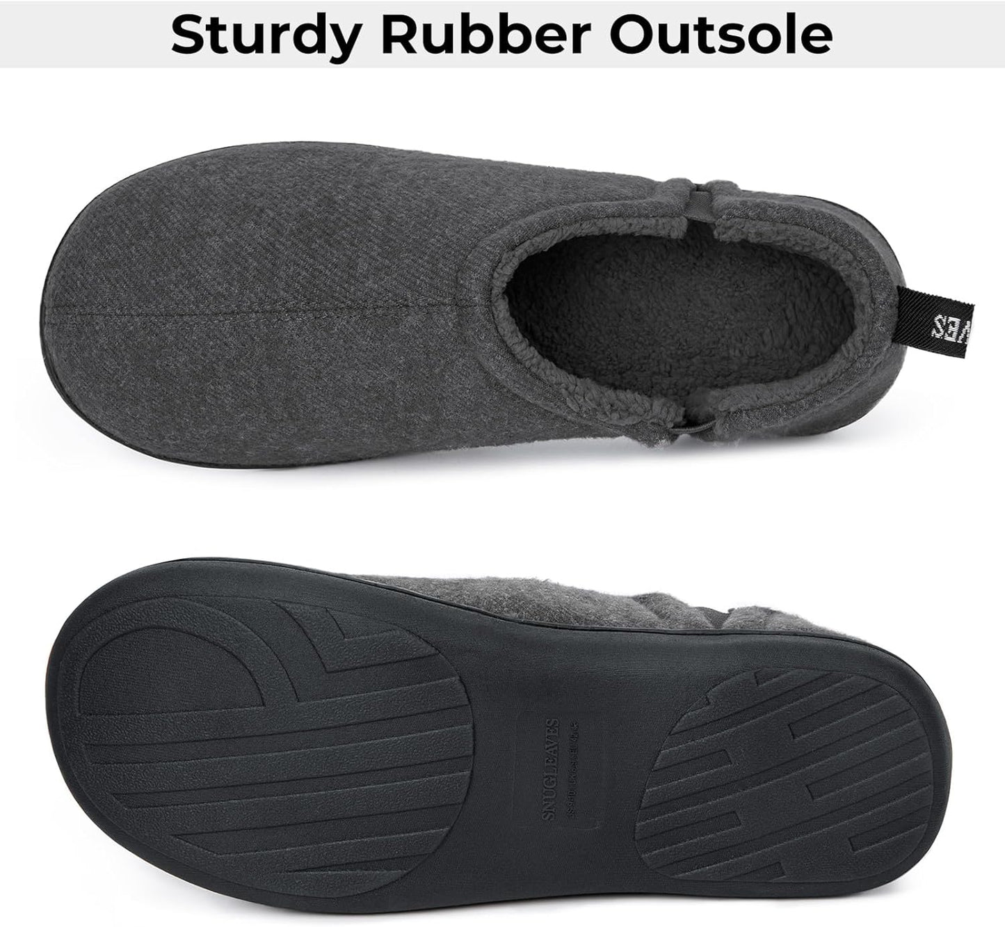 Warm Winter Slippers for Men - Noah-Brown-7.0-8.0-Nora Luxe
