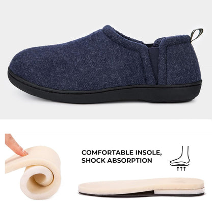 Warm Winter Slippers for Men - Noah-Brown-7.0-8.0-Nora Luxe